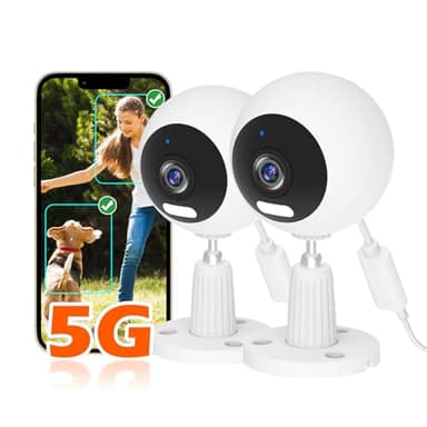 GUOANVISION 5G/2.4G Indoor/Outdoor Security Camera for Baby Monitor, Indoor Camera for Dog/Cat/Pet/Nanny/Baby/Elder, IP66 Waterproof, 3 Night Vision, Motion Detection, SD/Cloud - Image 1
