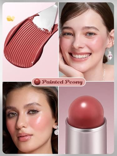 SHEGLAM Buttery Bliss Blush Stick Cream Milk Makeup Blush-Painted Peony - Image 3