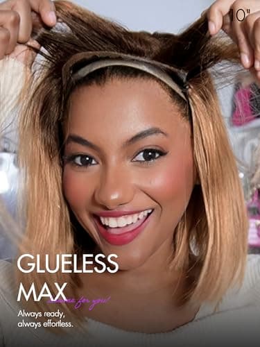 LUVME HAIR Bob Wig 100% Human Hair Wigs Glueless Lace Front 200% Density 10 Inches Ash Blonde Bob, Pre Cut Plucked Hd Lace Short Wig Ready To Go Natural Color Straight Bleached Knots Side Part - Image 7