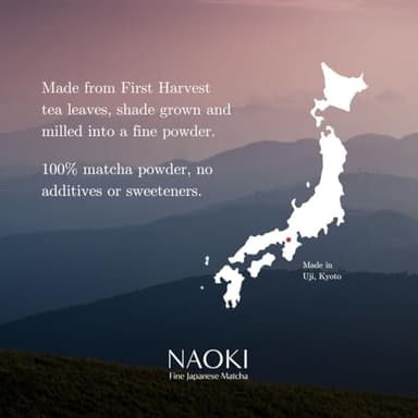 Naoki Matcha Superior Ceremonial Blend – Authentic Japanese First Harvest Ceremonial Grade Matcha Green Tea Powder from Uji, Kyoto (100g / 3.5oz) - Image 3