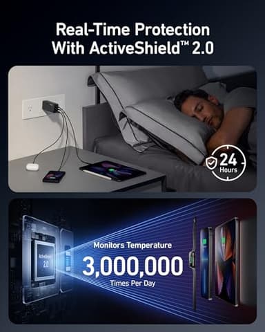 Anker 737 GaNPrime, 120W USB C Charger, PPS 3-Port Fast Compact Foldable Wall Charger for MacBook Pro/Air, iPad Pro, iPhone 16/Pro, Galaxy S22/S21, Dell XPS 13, Note 20/10+, and More Devices - Image 5