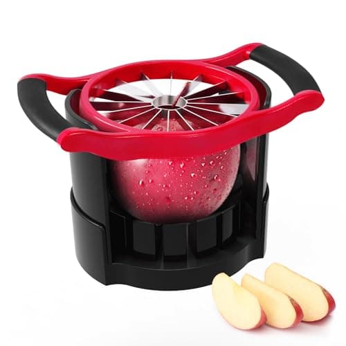 [Upgraded] Newness 5.12 Inch Large Apple Slicer, Cut 16 Thin Slices All the Way Through, HEAVY - DUTY Stainless Steel Apple Corer & Slicer for Fruits & Vegetables - Dishwasher Safe - Image 1