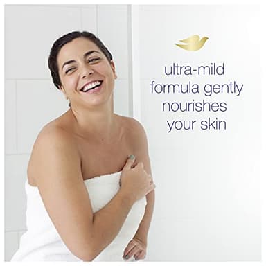 Dove Beauty Bar More Moisturizing Than Bar Soap for Softer Skin, Fragrance-Free, Hypoallergenic Beauty Bar Sensitive Skin With Gentle Cleanser 3.75 oz 14 Bars - Image 5