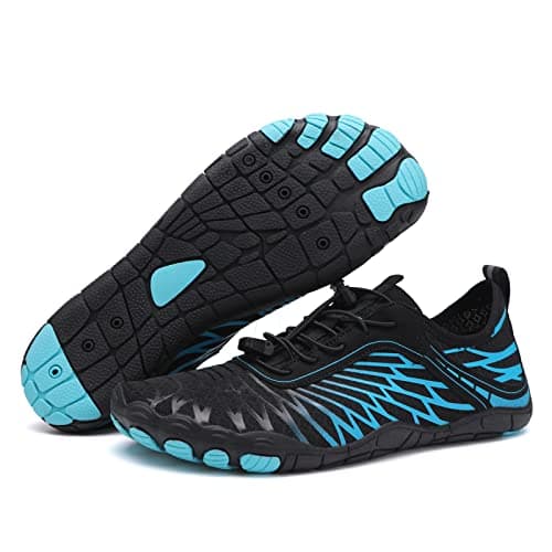 Hike Barefoot Shoes for Women Men Breathable & Non-Slip Athletic Footwear Wide Toe Water Shoes,Designed for Walking,Running&Swimming Blue - Image 1