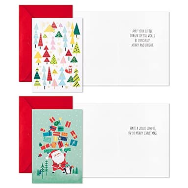 Hallmark Boxed Christmas Cards Assortment, Colorful Vintage (6 Designs, 24 Cards with Envelopes) - Image 5