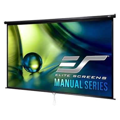 Elite Screens Manual Series, 120-INCH 16:9, Pull Down Manual Projector Screen with AUTO LOCK, Movie Home Theater 8K / 4K Ultra HD 3D Ready, 2-YEAR WARRANTY, M120UWH2 - Image 1