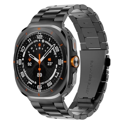 Band Compatible with Samsung Galaxy Watch Ultra 47mm(2025/2024),Metal Stainless Steel Bands Strap Men Women,NOT for Galaxy Watch 8 7 6 5 4 Band 40mm 44mm 45mm/Watch 8 6 4 Classic 42mm 46mm 43mm 47mm - Image 1