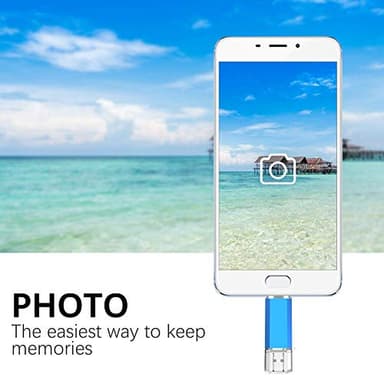 KOOTION USB C Flash Drive 128GB 2 in 1 OTG USB 3.0/Type C Thumb Drive Dual Drive USB C Memory Stick for Smartphone/Laptop/Tablet/PC - 128G, Blue - Image 6