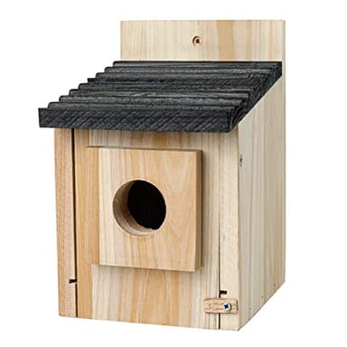 Bird House for Outside,Wooden Bluebird House,with Predator Guard Bird Nesting Box Wild Bird Watching, Finch Bluebird Cardinals Hanging Birdhouse Clearance Garden Country Cottage - Image 1
