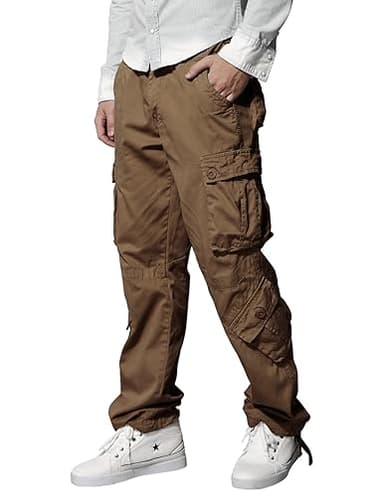 Match Men's Wild Cargo Pants(Camel,30) - Image 2