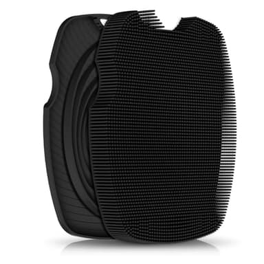 Canroom Zinc Infused Silicone Body Scrubber for Shower,Food-Grade Handheld Cleansing Skin Brush, Gentle Exfoliating and Lather Well - Black - Image 8