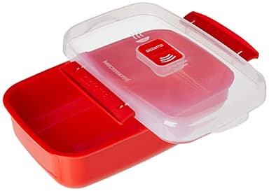 Sistema Microwave Food Storage Containers with Steam Release Vent, Dishwasher Safe Red - Image 5