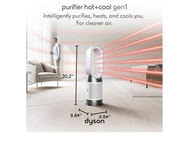 Dyson Purifier Hot+Cool™ Gen1 HP10 - Purifying Fan Heater (White) - Image 3