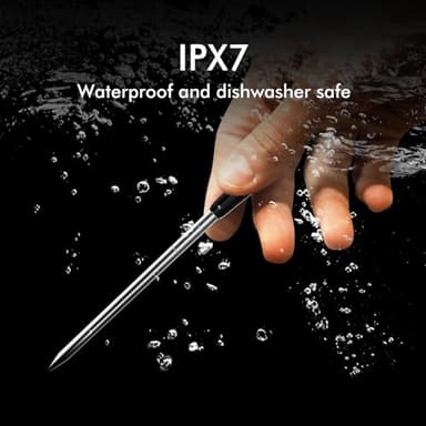 Smart Wireless Meat Thermometer 4 Probes, Bluetooth Food Thermometer, Remote Tracking and Real-Time Readings from Apps, for iOS and Android, for BBQ, Grill, Smoker, Nigogor Heat-Resistant Probes - Image 6