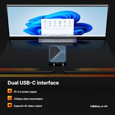 origimagic N1 Lite Mini PC Ryzen 7 5700U, 32GB RAM 1TB NVMe SSD Mini Computers, Wi-Fi 6E(AX210)/BT 5.2/2.5G LAN/Full Function USB-C, Compact Office, Home, Business Mini Desktop PC - Image 5