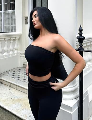 YEOREO Sophie Women Sexy Long Tube Tops Double Lined Basic Y2K Summer Cute Strapless Fitted Bandeau Going Out Crop Top Black-S - Image 3