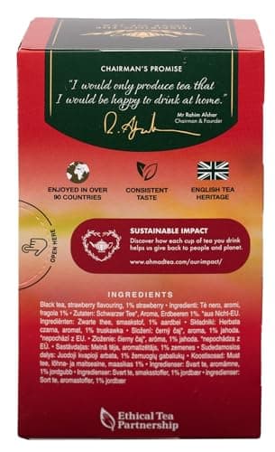 Ahmad Teas - Strawberry Black Tea 1.4oz - 20 Tea Bags - Image 5