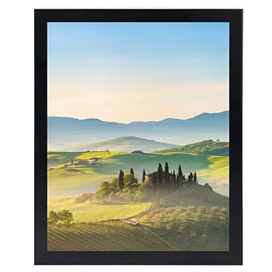 HUKONHEP 15x20 Black Picture Frames, Photos Frame with Plexiglass, Wall Gallery Photo Frames, Horizontal and Vertical for Wall Mounting, Home Office Decoration - Image 1