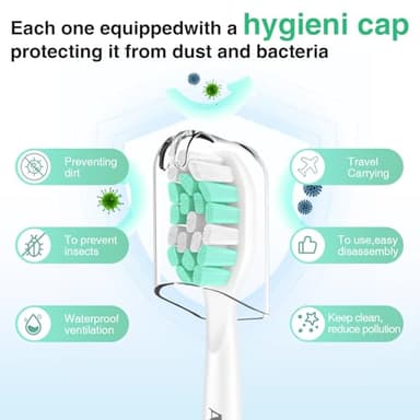 Aoremon Replacement Heads for Philips Sonicare C2 C1-4Pcs Brush Heads Compatible with All Phillips Sonicare Click-on Eltectric Toothbrush Model - Image 6