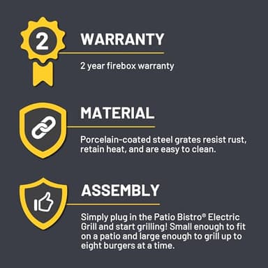 Char-Broil® Patio Bistro® TRU-Infrared™ Electric Grill, Red – 20602109 - Image 9