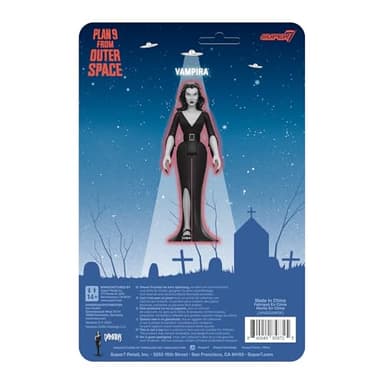 Super7 Vampira Plan 9 from Outer Space Grayscale - 3.75" Vampira Action Figure Classic Horror Movie Collectibles and Retro Toys - Image 3