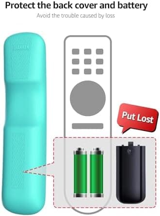 Glow-Blue) Shockproof Case for LG AN-MR21GA / AN-MR21GC 2021 Remote Control, Anti-Slip Protective Cover for LG MR22GA MR22GN Magic Remote 2022 Case Sleeve Holder Protector Skin - Image 4