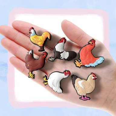 12Pcs Chickens Shoe Charms for Croc Clogs Decoration, Chick Shoe Decoration for Adults Teen - Image 3