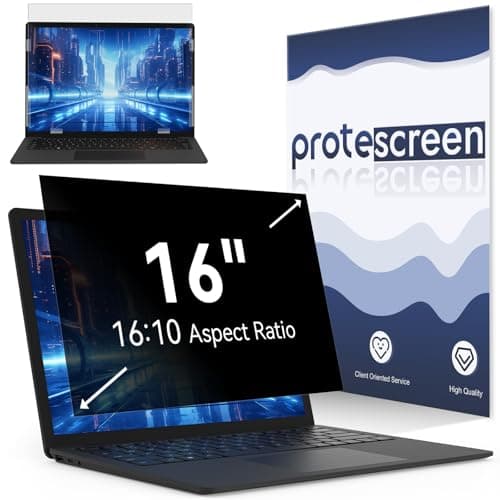 [2 Pack] Laptop Privacy Screen 16 Inch Compatible With Lenovo Hp Dell Acer Asus Thinkpad Envy Xps, 16:10 Aspect Removable Anti Glare Blue Light Filter Protector, 16in Computer Monitor Privacy Shield