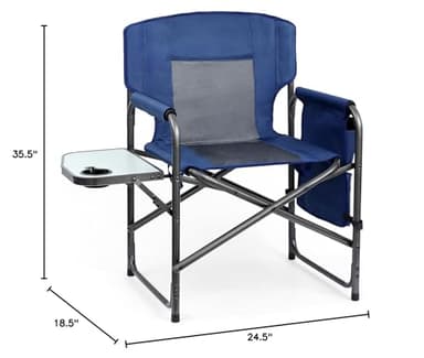 Yestomo Directors Chair, Camping Chairs for Adults, Heavy Duty Side Table, Lawn Chairs with Side Pockets Carry Straps - Image 3