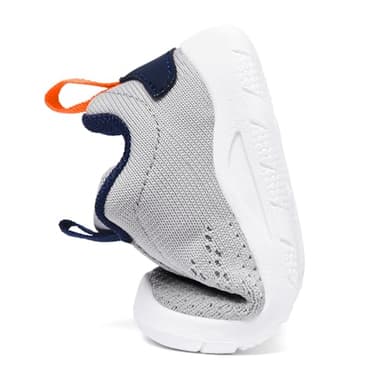 MORENDL Toddler Sneakers Baby Slip On Walking Shoes Non-Slip Breathable Boys & Girls Running Shoes Infant Tennis Shoes Grey Navy 12-15 Months Size 5 - Image 5