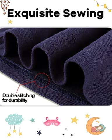 DAUGHTER QUEEN Girls Pajamas Size 6 Pjs for Girls 6t 100% Cotton Long Sleeve Pj Sets Toddler Kids Sleepwear Unicorn Jammies Night Clothes Small 6X 5-6 Years Old - Image 4