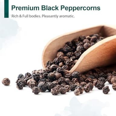 Soeos Himalayan Pink Salt 39 oz + Whole Black Peppercorns 18 oz, Coarse Grain, Kosher Salt for Grinder Refill, Salt and Pepper Grinder, Non-GMO Verified, Spice Seasoning Set for Cooking - Image 5