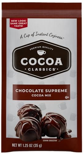 Cocoa Classics Variety Pack: Cocoa Mix, Chocolate Supreme, Arctic White, Salted Caramel Hot Chocolate Made with Nonfat Milk, Just Add Water, Make Hot or Iced, 1.25oz Packets (Pack of 36) - Image 2
