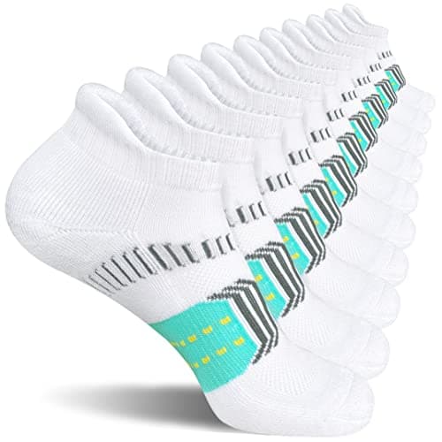 suaskk Womens Athletic Cushioned Anti-Blister Comfort Running Ankle Socks 5 Pairs - Image 1