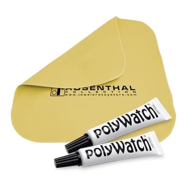 Rosenthal PolyWatch Plastic Watch Scratch Remover Polish with Microfiber Cloth - 2 Pack Professional Polish for Acrylic Watch Crystal Repair & Restoration - Rosenthal Collection Since 1926 - Image 1