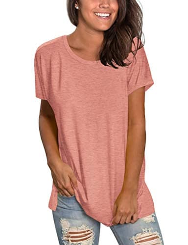 Saloogoe Plus Size Tops for Women Short Sleeve Tshirts Shirts Fasion 2025 Basic Tees Plain T Shirts Casual 2XL - Image 2