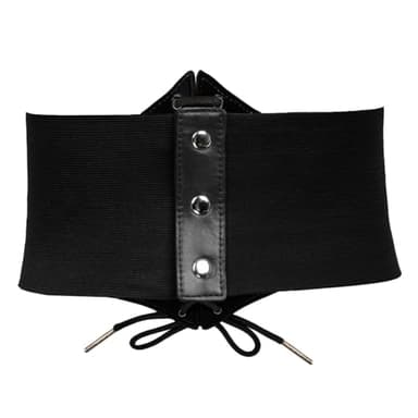 GRACE KARIN Ladies Medieval Stretchy Cinch Belt Vintage Waistband(L,Black) - Image 2