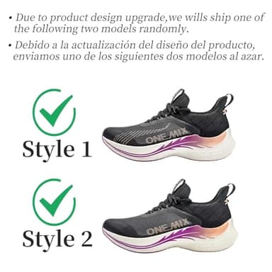 O-Resilio Men's Road Running Shoes Marathon Running Shoes Carbon Fiber Plate Running Shoes Wide with Arch Support Lightweight Breathable Sneakers Black/Pink Size US Men 6.5/US Women 8 - Image 6