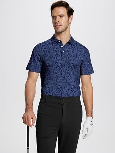 ISEEGZ Mens Golf Shirts Short Sleeve Funny Print Golf Polo Shirts for Men Lightweight Dry Fit Quick Dry Collared Golf Polos - Image 4