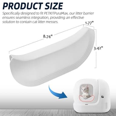 (2-Pack) Calvana Litter Barrier - Mess Prevention Accessory - Image 2