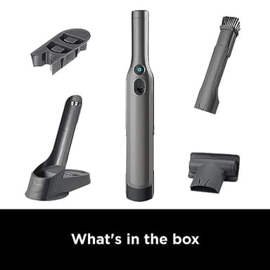Shark WV201 WANDVAC Handheld Vacuum, Lightweight at 1.4 Pounds with Powerful Suction, Charging Dock, Single Touch Empty and Detachable Dust Cup,Graphite, Slate - Image 15