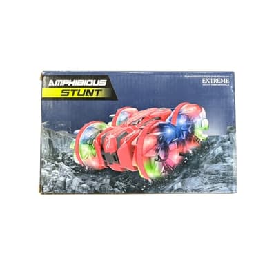 fygurso Waterproof Remote Control Car，4WD Land & Water 2.4 GHz RC Car Remote Control Boat，360°Rotation RC Stunt with LED Lights，Boys Girls Gifts All Terrain Water Beach Pool Toy - Image 9
