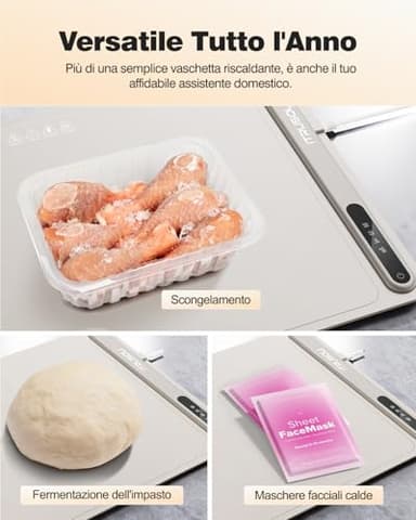 iTRUSOU Electric Warming Tray - Full Surface Heating,Rollable & Portable,Premium Silicone Nano-Material,3 Temperature Settings,Auto Shut-Off -Versatile Food Warmer for Gatherings,Parties,Everyday Use - Image 4