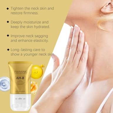 AH-8 Firming Neck Cream for Crepey Skin Body Care Comfort, Roller Neck Cream, Moisturizing, Tightening Lotions Cosmetic Skin Care Skin Repair for Women (1PCS) - Image 6