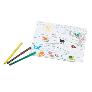 Melissa & Doug Deluxe Wooden Stamp Set: Animals - 30 Stamps, 6 Markers, 2 Stamp Pads - Image 4