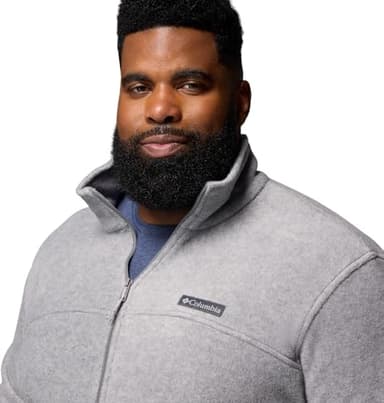 Columbia Men's Steens Mountain 2.0 Full Zip Fleece Jacket, Light Grey Heather, Medium - Image 5