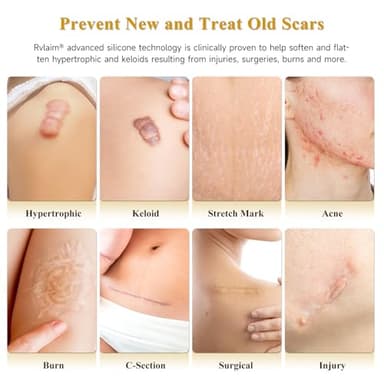 Silicone Scar Cream Scar Gel, Advanced Scar Cream for Surgical Scars, C-Section, Injury, Stretch Marks, Acne, Burns, Keloids, Old & New Scars, 1.85 Oz (55g) - Image 2