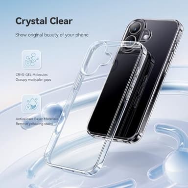 CASEKOO for iPhone 16 Case Crystal Clear, [Never Yellow Technology] [12FT Military-Grade Protection] Slim Thin Transparent Cover for iPhone 16 Phone Case 6.1 inch, Clear - Image 8