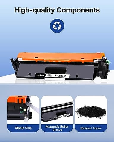 Compatible Toner Cartridge Replacement for HP 17A CF217A with Laserjet Pro MFP M130a M130fn M130fw M130nw Laserjet Pro M102a M102w(Black, 2-Pack) - Image 5
