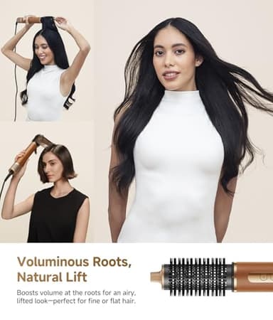 DREAME AirStyle Pro 7-in-1 Hair Styler & High Speed Dryer | Snap-on Attachments for Curling, Smoothing, Volumizing | Fast Drying, Frizz Control, Cool Shot | Luxury Leather Package - Image 6